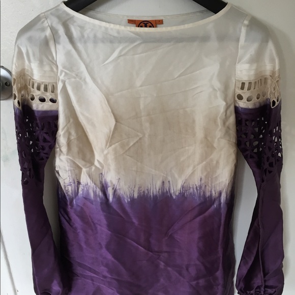 Tory Burch rugged looking silk top - Picture 1 of 4